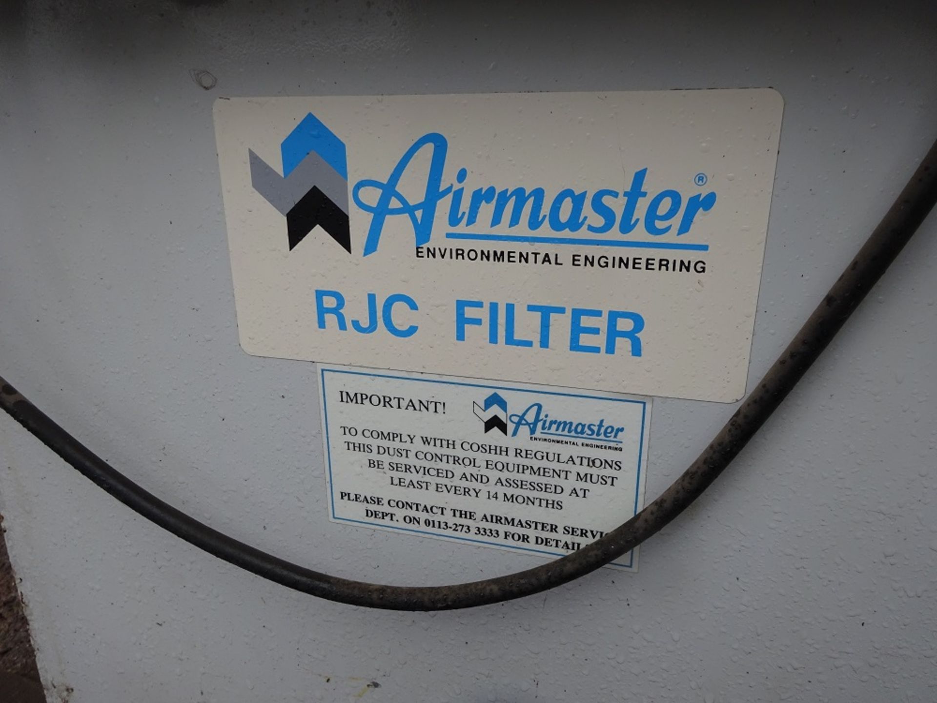 Airmaster model RJC 18-1-36 cartridge filter. Lot located Gloucester. Free loading - yes. Please - Bild 2 aus 4