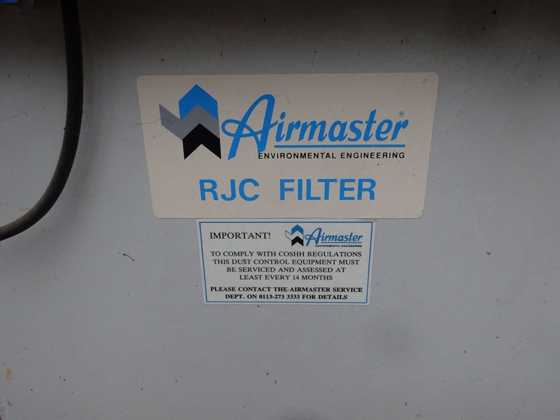 Airmaster model RJC 18-1-36 cartridge filter. Lot located Gloucester. Free loading - yes. Please - Image 3 of 4