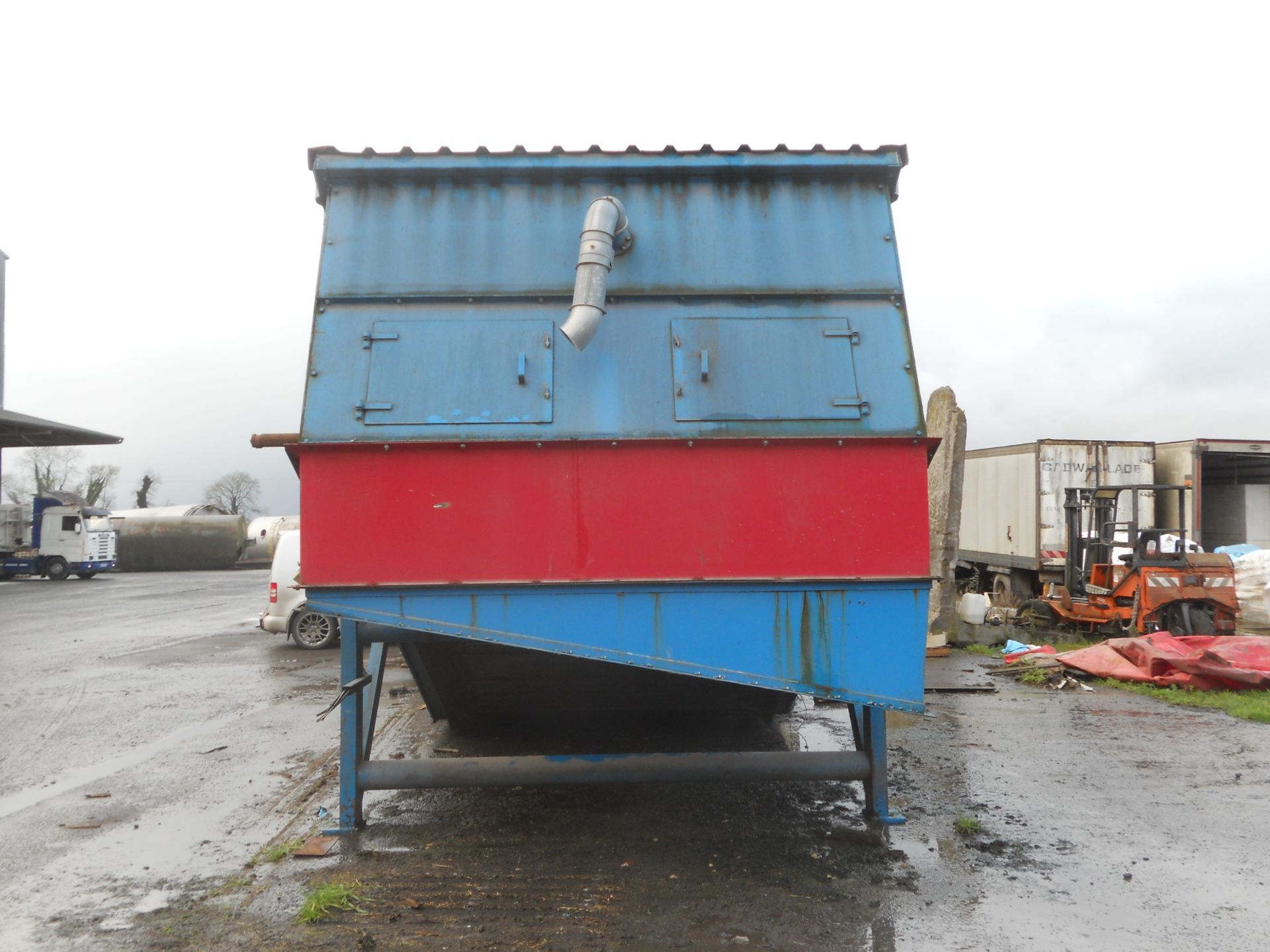 B&W Belt Intake Feeder/ Conveyor, ten foot belt on intake, overall size approx. 22 foot, 11 foot 8 - Image 3 of 3