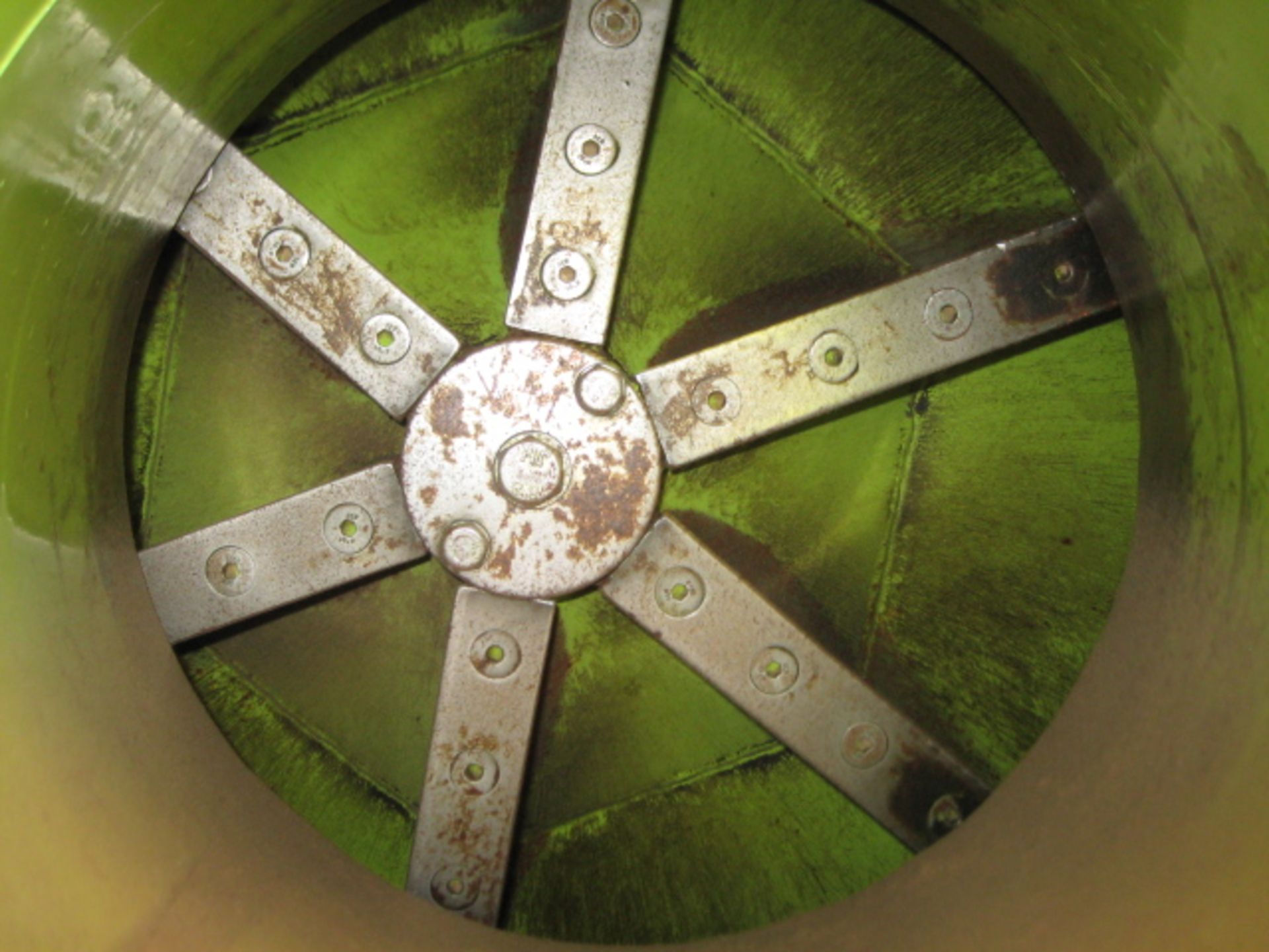 Chopper Fan, with offset centre feed approx. 300mm dia., body 215mm wide and impellor 800mm dia. (no - Image 4 of 4