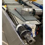 Stainless Steel Framed Gravity Roller Conveyor, approx. 1.5m centres long x 500mm wide on rollers,