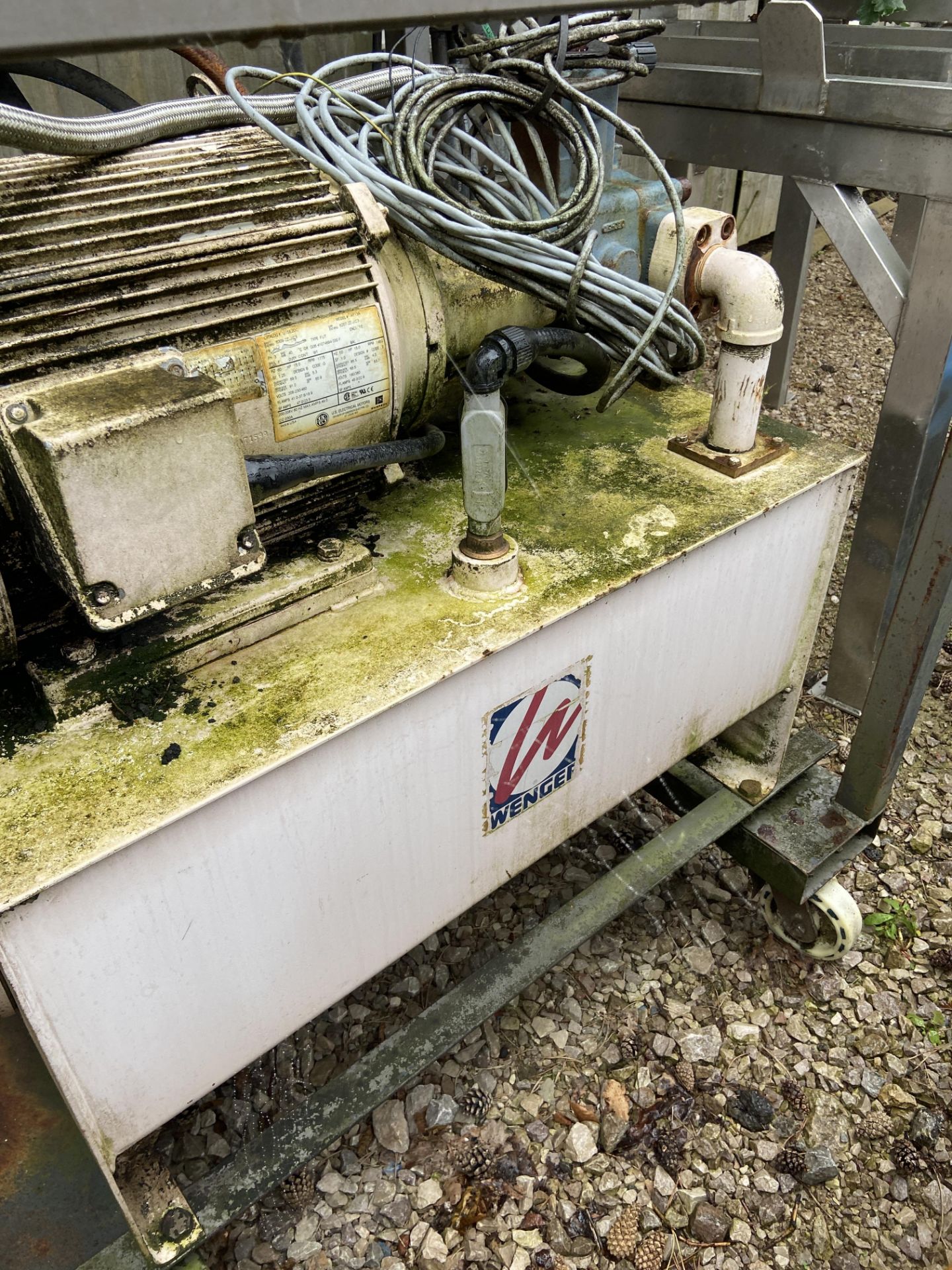 Wenger RM-2S Heat Exchanger, serial no. 253648, on mobile steel frame, with fitted control panel, - Image 2 of 4