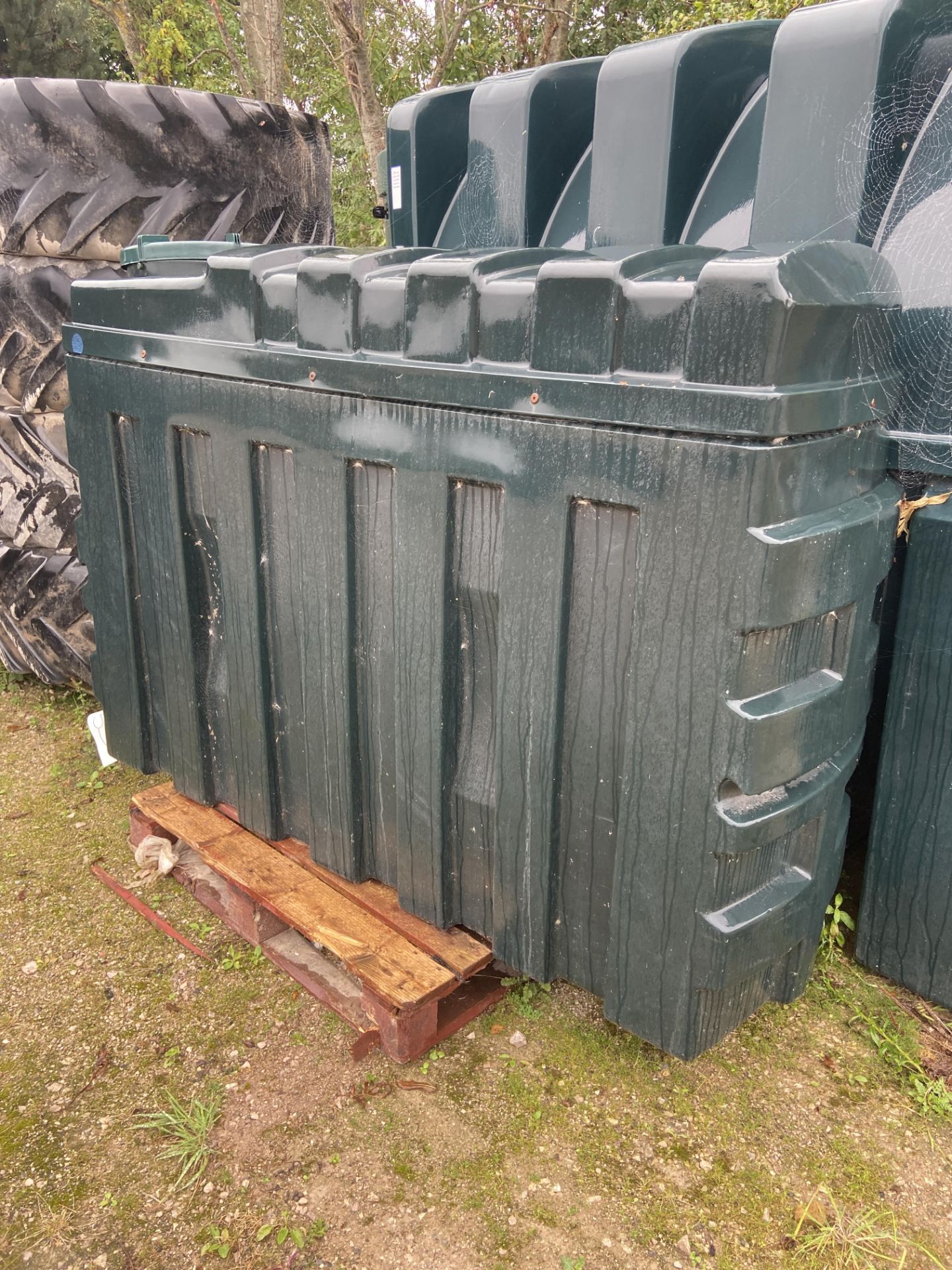 Titan ES 1000B 1000 litre cap. Bunded Plastic Fuel Storage Tank, approx. 2.14m x 695mm x 1.5m