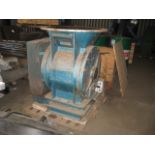 Cast Steel Rotary Valve, with geared drive, approx. 600mm rotor dia. x 500mm wide. Lot located at