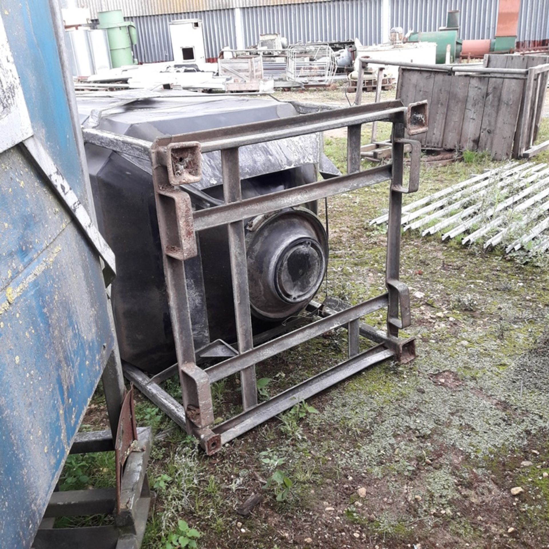 Five Steel Framed Tote Bins, with plastic inner case, approx. 1.2m x 1.2m2. Thought to be PD - Image 7 of 8