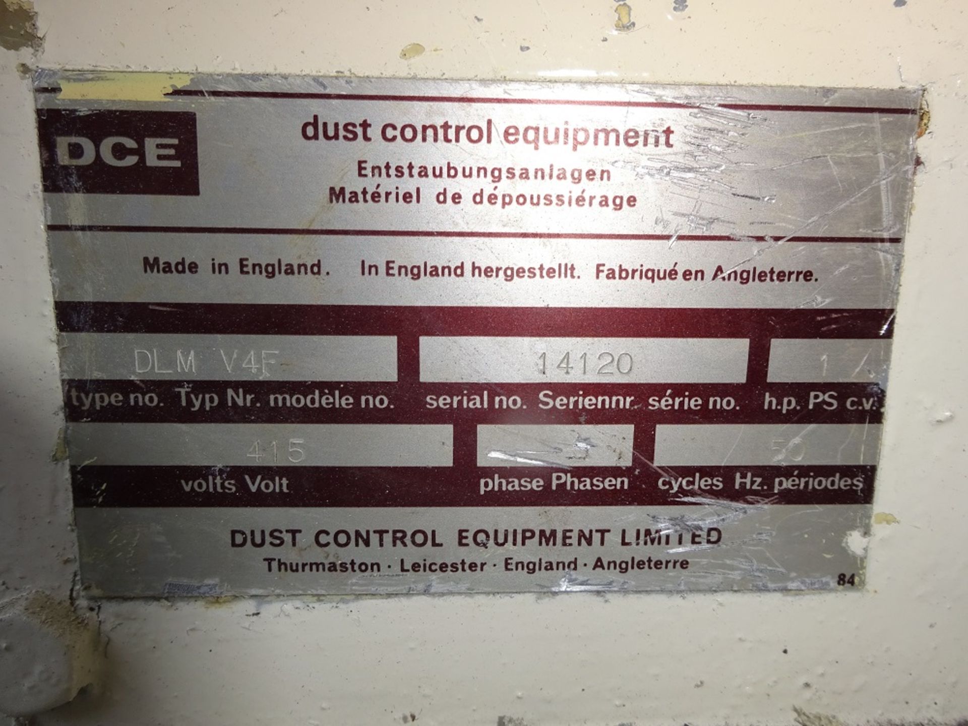 DCE Dalamatic reversejet filter model DLM V4F with 0.75kw fan. Lot located Gloucester. Free - Image 2 of 4
