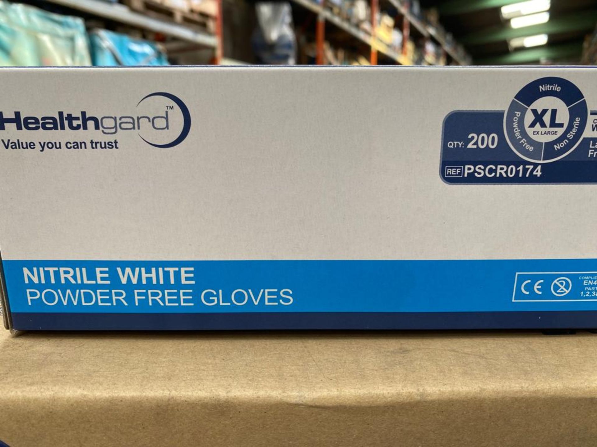 Three Boxes of Healthgard XL Nitrile White Powder Free Gloves, ten packs per box, 200 gloves per - Image 2 of 2