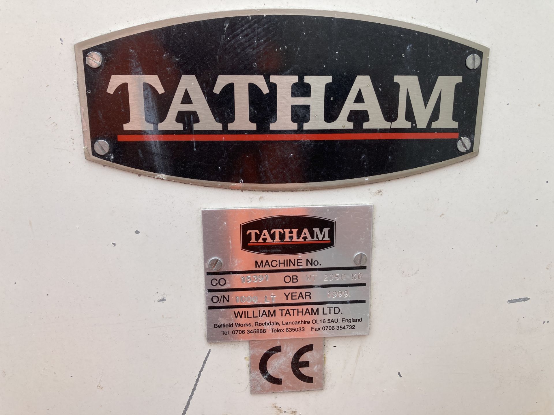 Tatham approx. 1,000 litre 304 STAINLESS STEEL TWIN SHAFT PADDLE MIXER, serial no. 15391, year of - Bild 6 aus 6