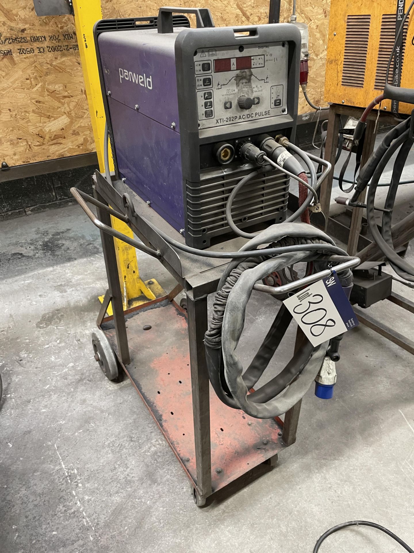 Parweld XTI-202P AC/DC Pulse Tig Welder, with steel framed trolley, 240V Please read the following