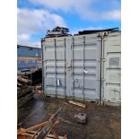 40ft Steel Container (Reserve Removal until contents cleared). This lot requires risk assessment &