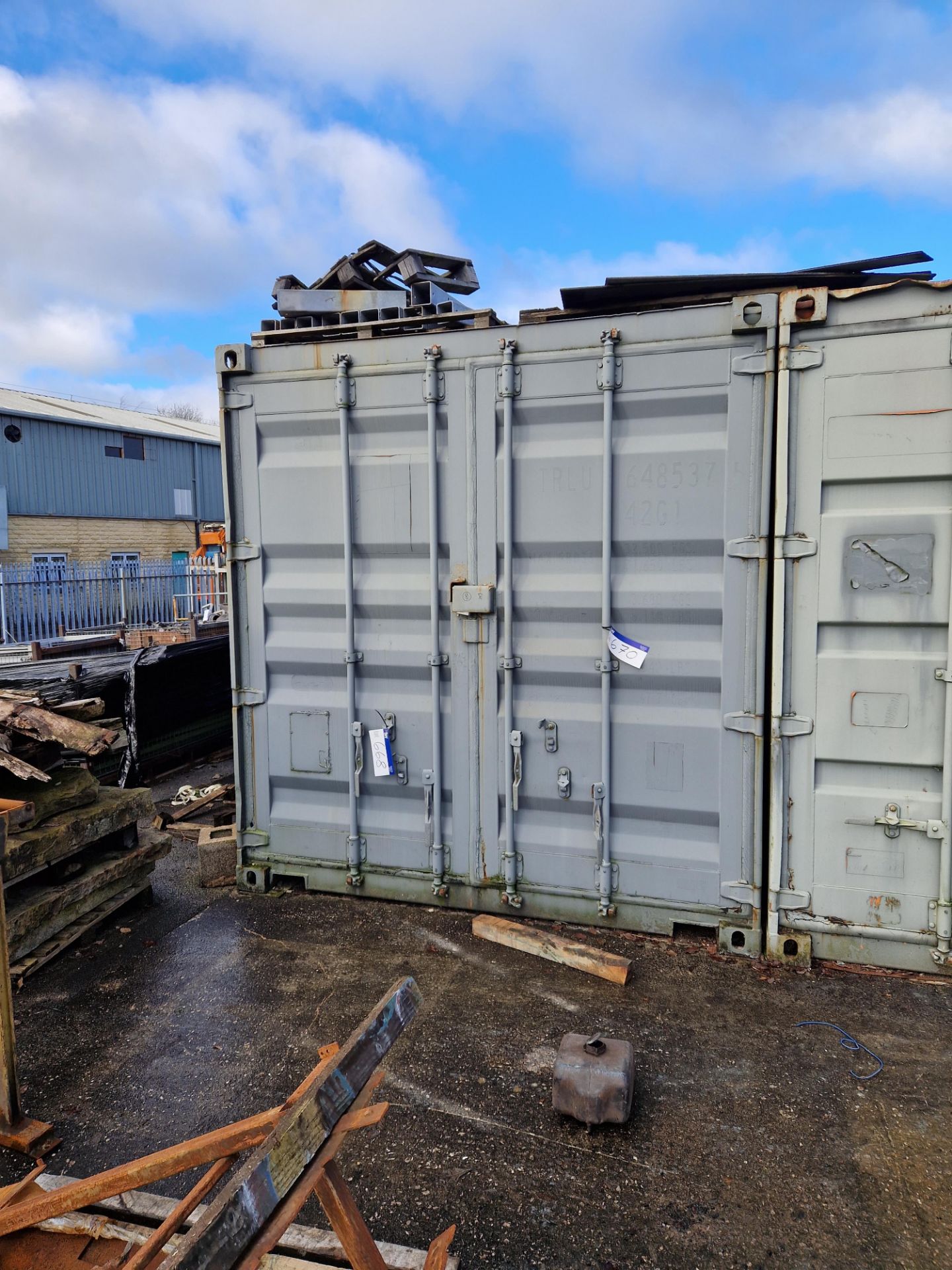 40ft Steel Container (Reserve Removal until contents cleared). This lot requires risk assessment &