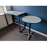 Grey Veneered High Table and Circular High Table Please read the following important notes:- ***