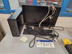 HP Prodesk Core i3 Desktop PC, Monitor, Keyboard and Mouse (Hard Drive Removed) Please read the