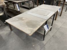 Steel Framed Table Please read the following important notes:- ***Overseas buyers - All lots are