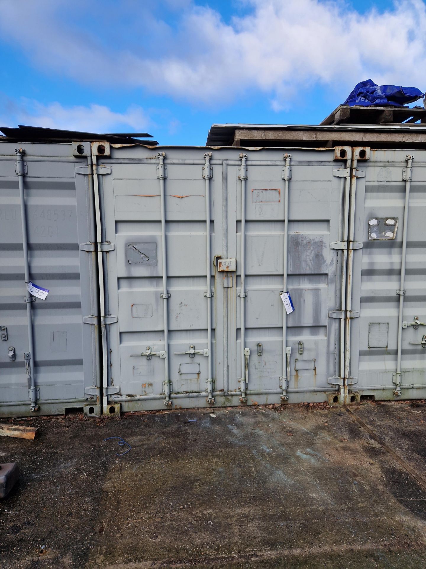 40ft Steel Container (Reserve Removal until contents cleared). This lot requires risk assessment &