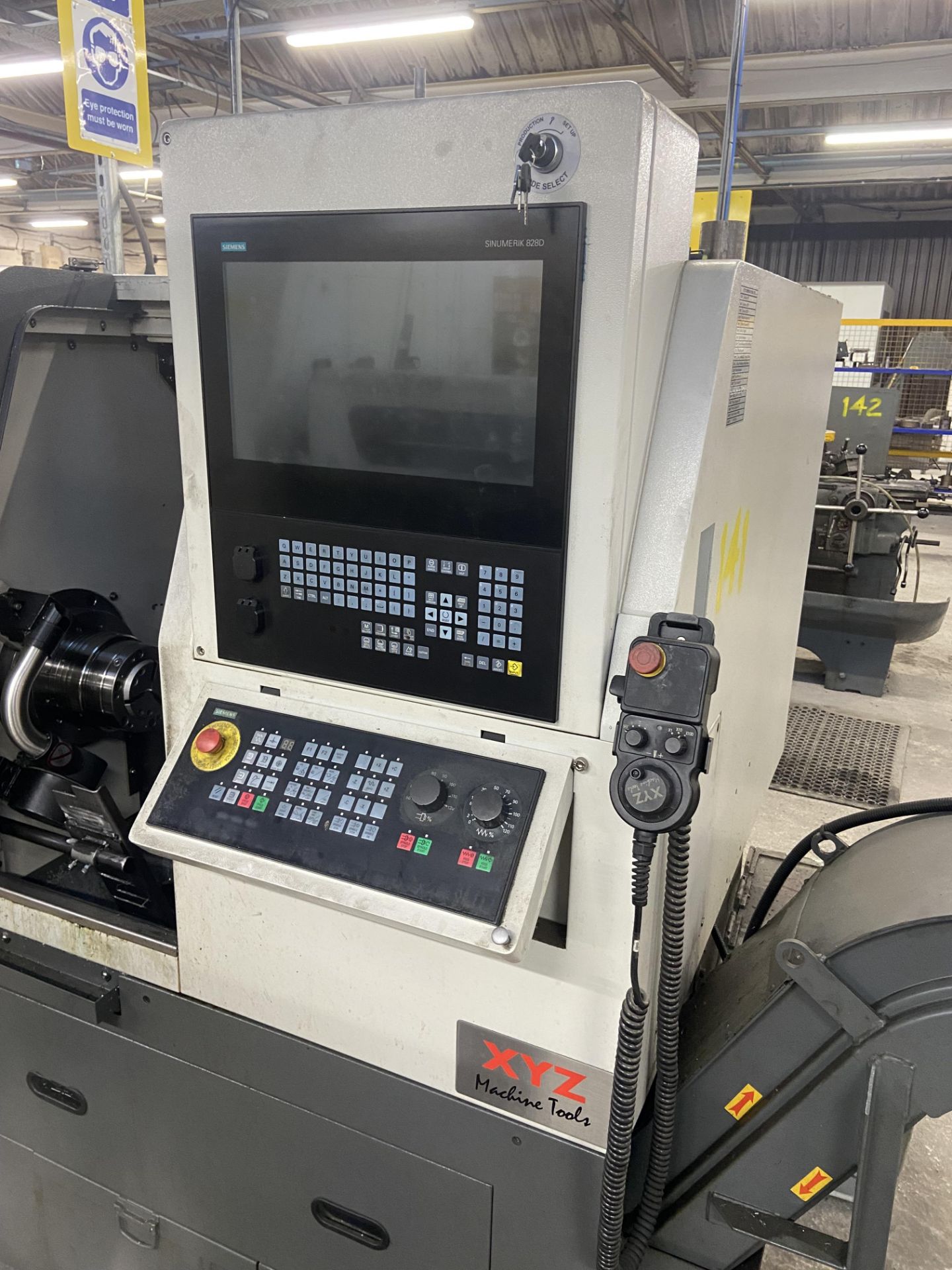 XYZ COMPACT TURN 65 BAR FEED CNC LATHE, serial no. STA20110, year of manufacture 2018, with LNS - Image 3 of 12