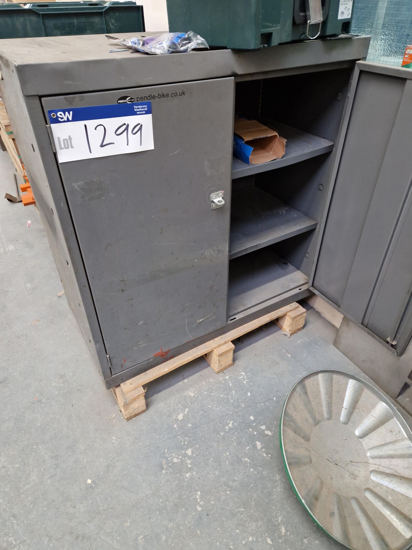 Two Door Metal Cupboard Please read the following important notes:- ***Overseas buyers - All lots