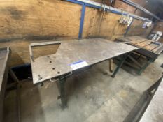 Steel Bench, approx. 2.1m x 800mm Please read the following important notes:- ***Overseas buyers -