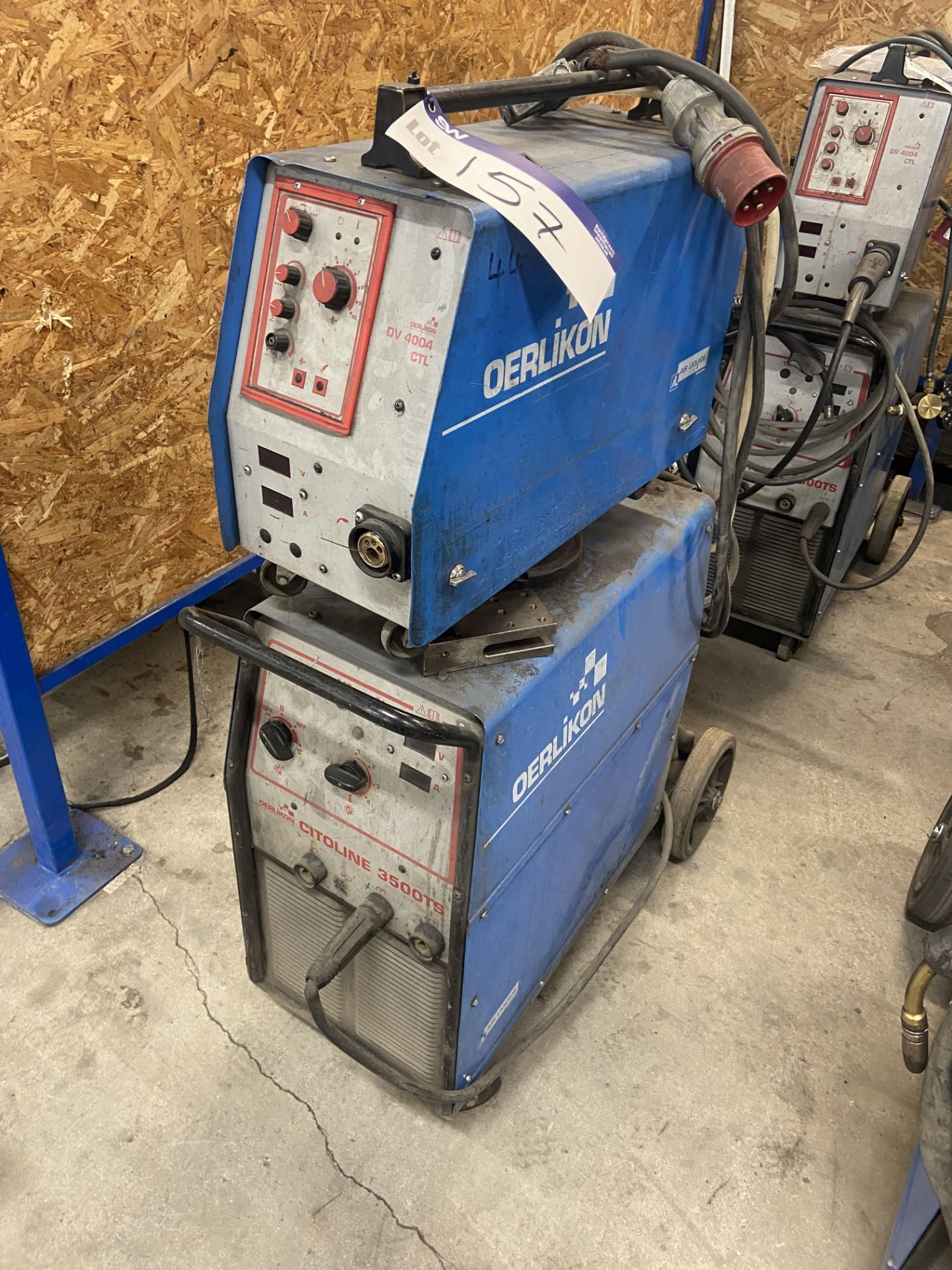 Oerlikon Citoline 3500TS Mig Welding Set, serial no. 216/4848841, with DV4004 CTL wire feed unit