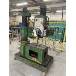 Richard Garret approx. 900mm radius RD33 Radial Arm Drill, serial no. A702, with t-slotted cast iron