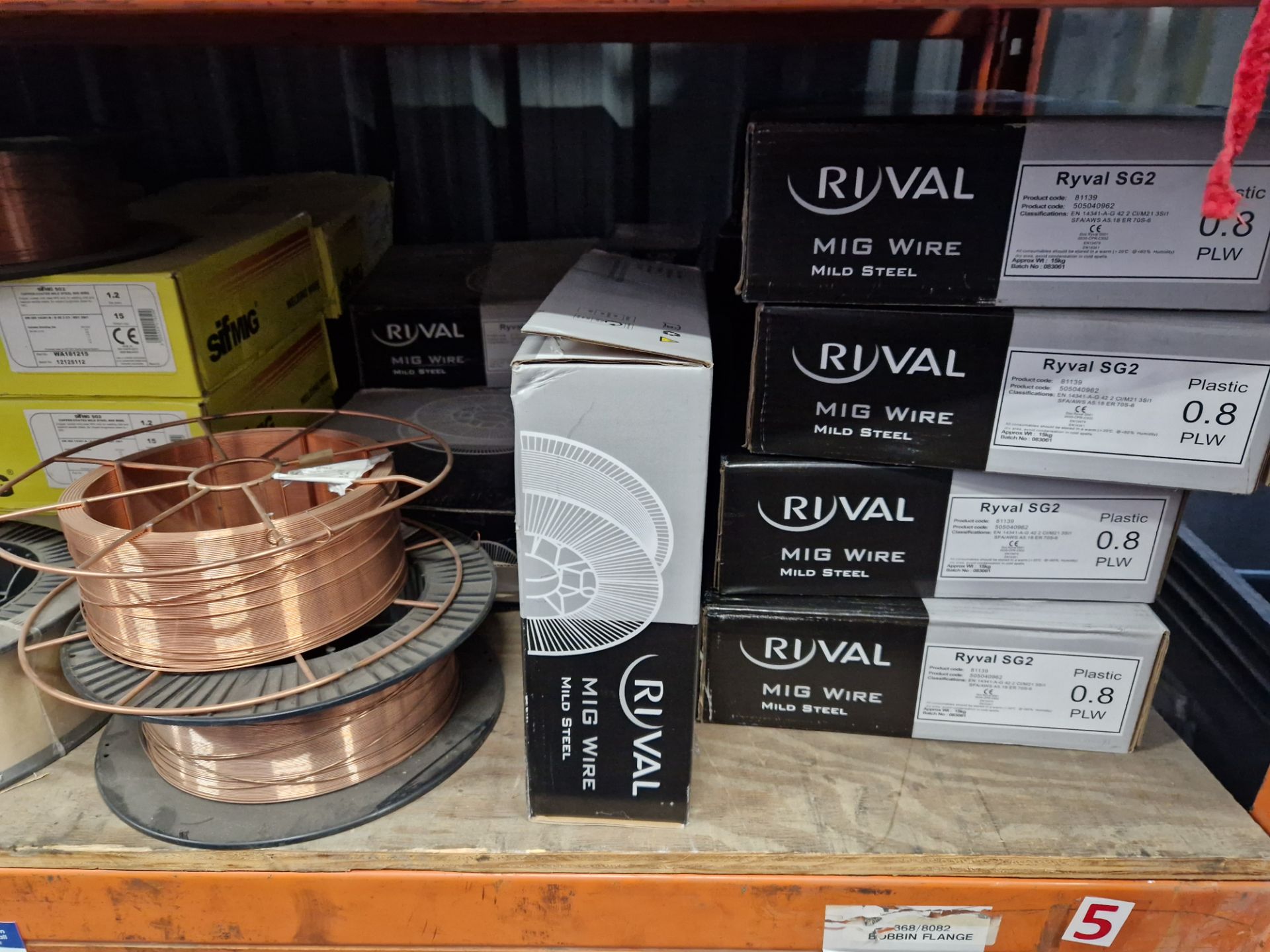 Quantity of Welding Wire, including 0.8PLW, 1.0PLW, WeldG35I1, Ryval SG2, SifmigSG2, etc Please read - Image 2 of 5