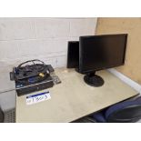 HP Compaq Core i3 Desktop PC, Monitor, Keyboard and Mouse (Hard Drive Removed) Please read the