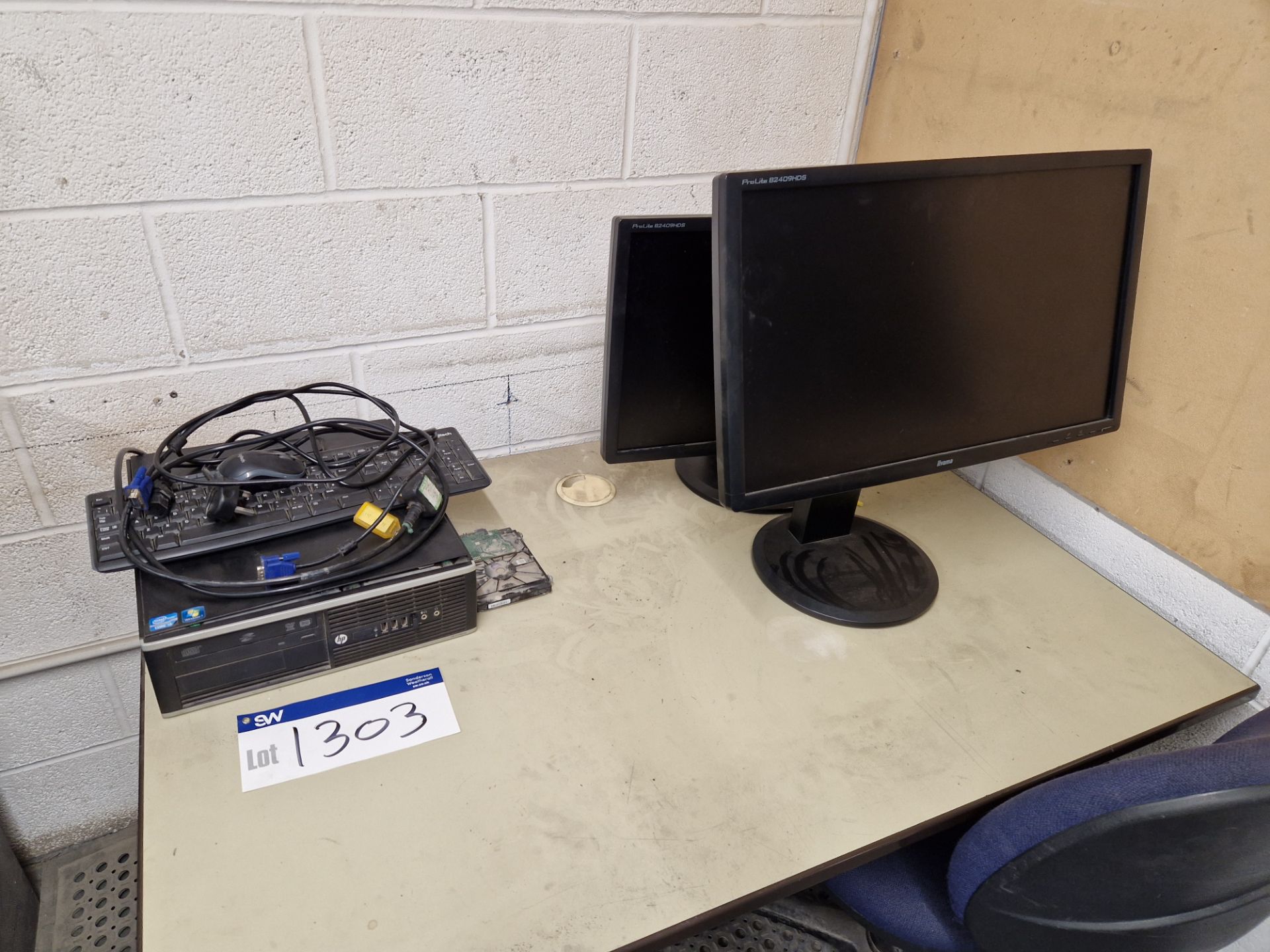 HP Compaq Core i3 Desktop PC, Monitor, Keyboard and Mouse (Hard Drive Removed) Please read the