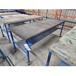 Two Tier Mobile Steel Table, Approx. 2.5m x 0.93m Please read the following important notes:- ***