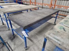 Two Tier Mobile Steel Table, Approx. 2.5m x 0.93m Please read the following important notes:- ***