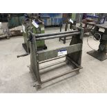 930mm wide Hand Operated Triple Roll Bending Machine, rolls approx. 50mm dia. Please read the