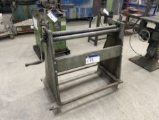 930mm wide Hand Operated Triple Roll Bending Machine, rolls approx. 50mm dia. Please read the