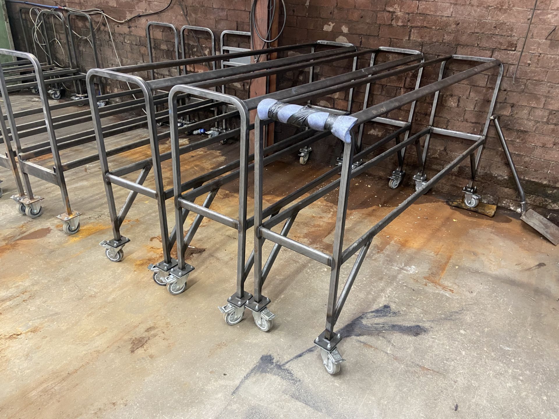 Six Mobile Trolleys, up to 2050mm long Please read the following important notes:- ***Overseas - Image 2 of 2