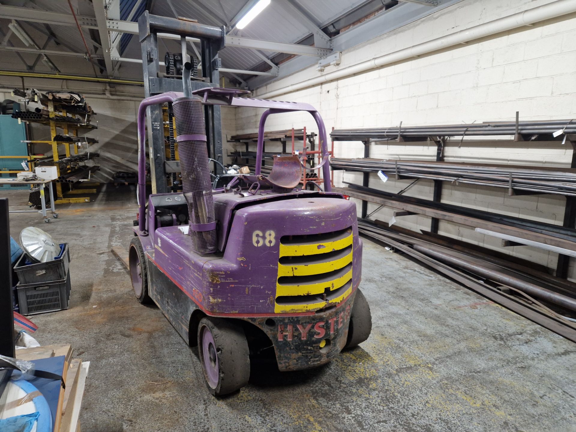 Hyster S125A 5500kg cap. LPG Fork Lift Truck, serial no. A24E 2306 C, indicated hours 1845 (at - Image 3 of 7