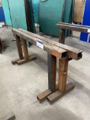 Two Fabricated Steel Trestles, each 2m wide x 950mm high Please read the following important notes:-