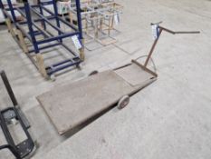 Two Wheeled Flat Bed Trolley Please read the following important notes:- ***Overseas buyers - All