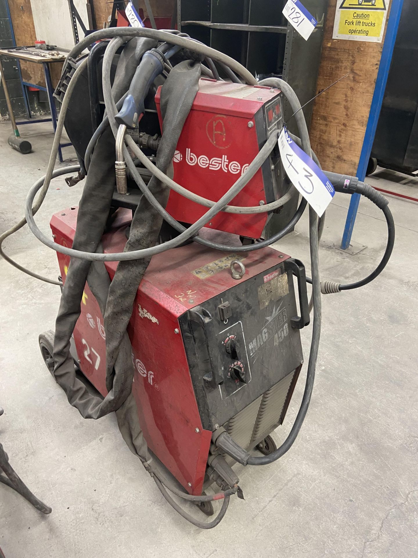 Bester Magster 450 Mig Welding Unit, serial no. P1090701226 Please read the following important - Image 2 of 4