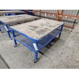 Two Tier Mobile Steel Table, Approx. 2.0m x 1.2m Please read the following important notes:- ***