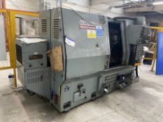 Whacheon ECOSTAR2 CNC LATHE, serial no. 8610-28, with tooling as fitted. This lot requires risk