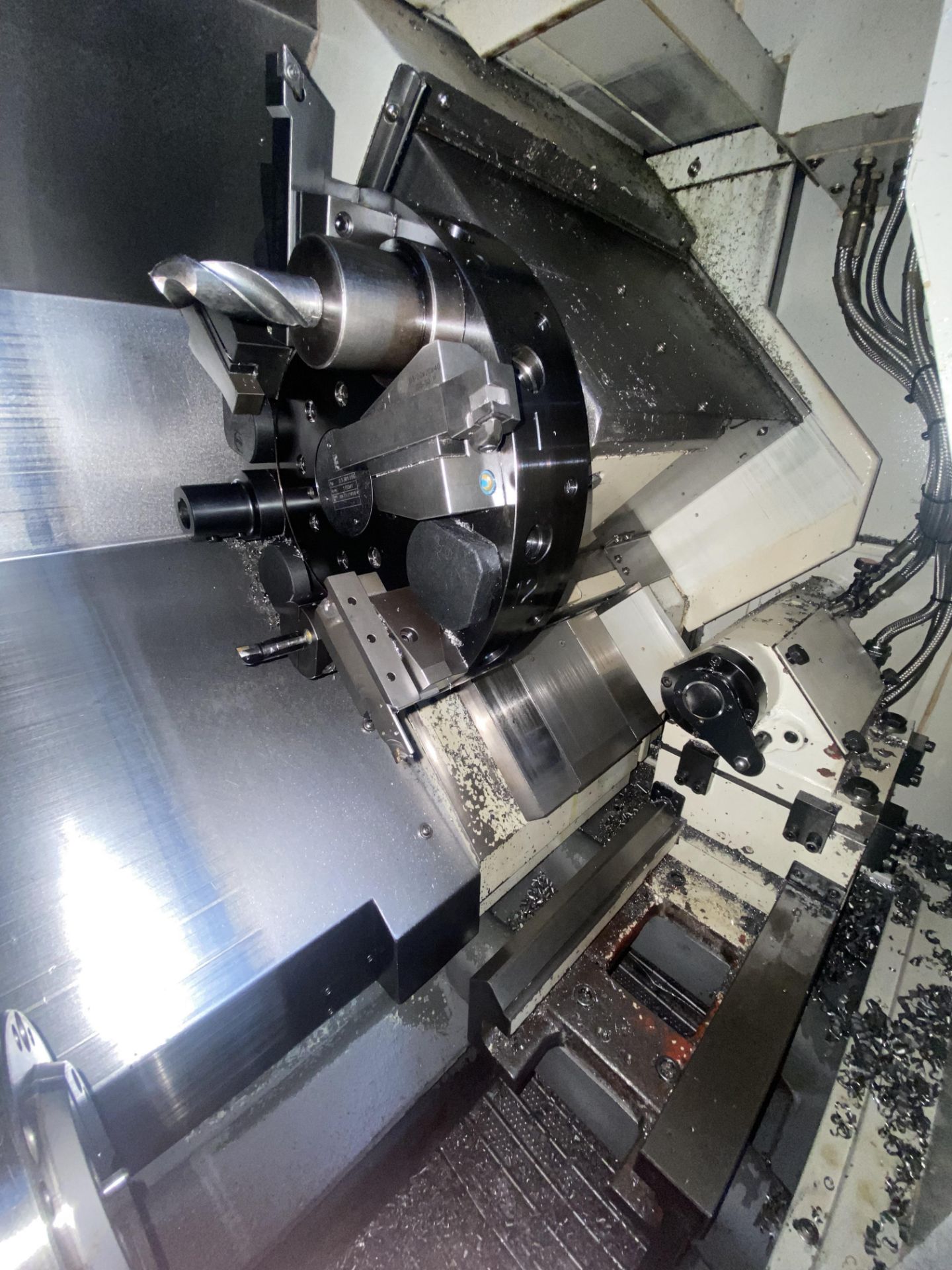XYZ COMPACT TURN 65 BAR FEED CNC LATHE, serial no. STA20110, year of manufacture 2018, with LNS - Image 10 of 12