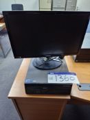Lenovo Thinkcentre Core Vpro Desktop PC, Monitor, Keyboard and Mouse (Hard Drive Removed) Please