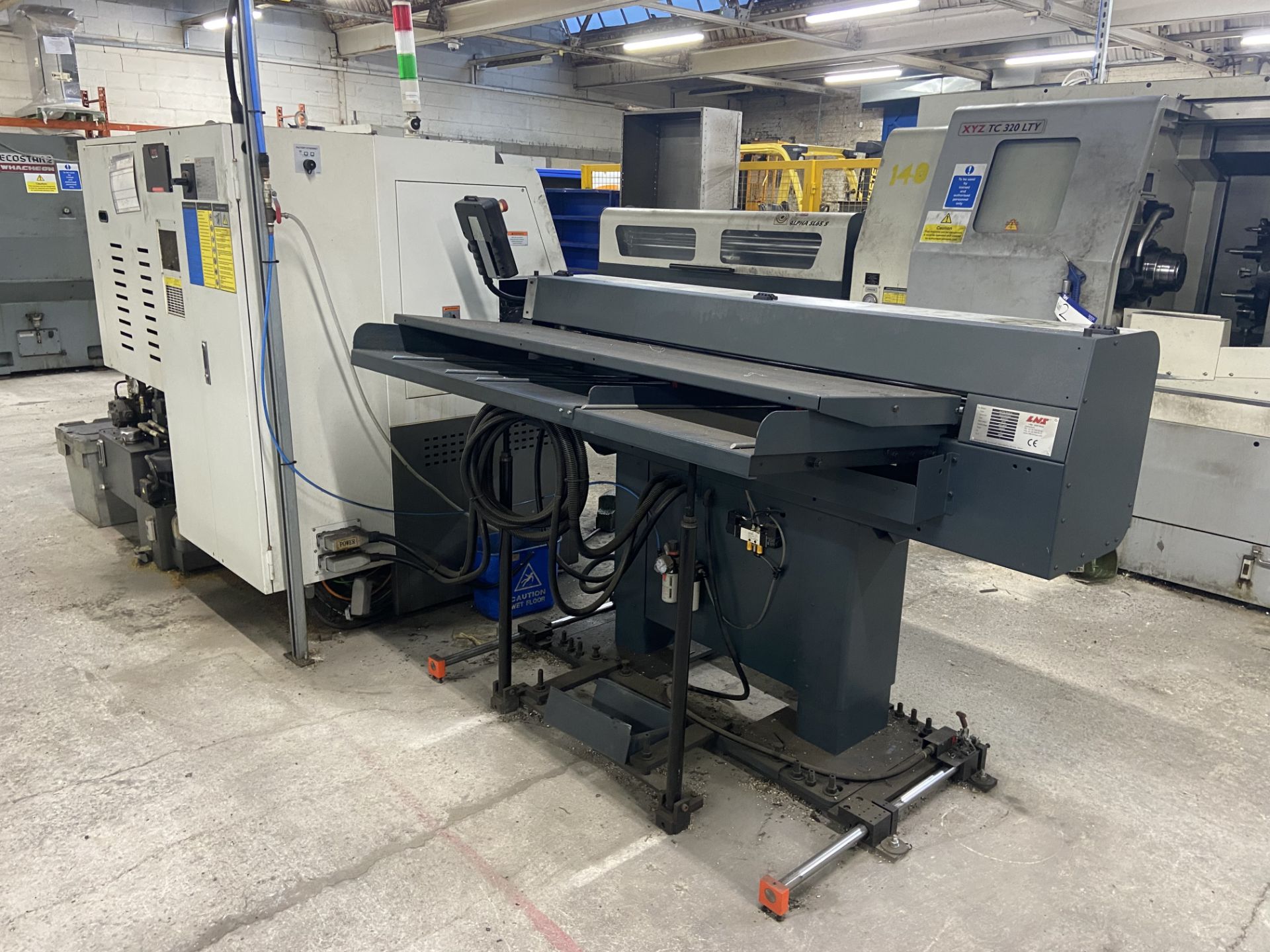 XYZ COMPACT TURN 65 BAR FEED CNC LATHE, serial no. STA20110, year of manufacture 2018, with LNS - Image 7 of 12