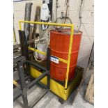 Bunded Drum Stand, with one part drum of cutting fluid Please read the following important