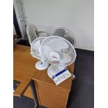 Four Desk Fans Please read the following important notes:- ***Overseas buyers - All lots are sold Ex