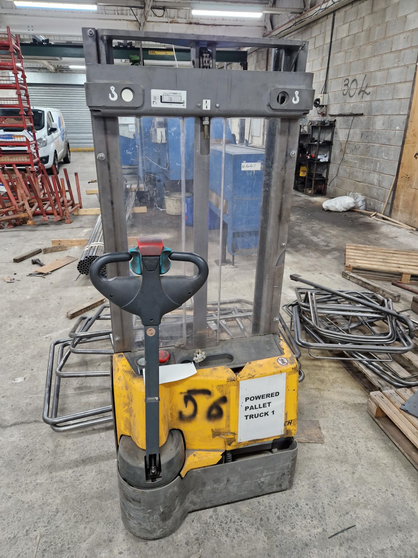 Jungheinrich EJCM10 Electric Pallet Truck, serial no. FN939093, YoM 2017, SWL 1000kg (Reserve - Image 3 of 4