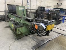 Addison DB-40 TUBE BENDING MACHINE, serial no. 9090, with control console and equipment as fitted.