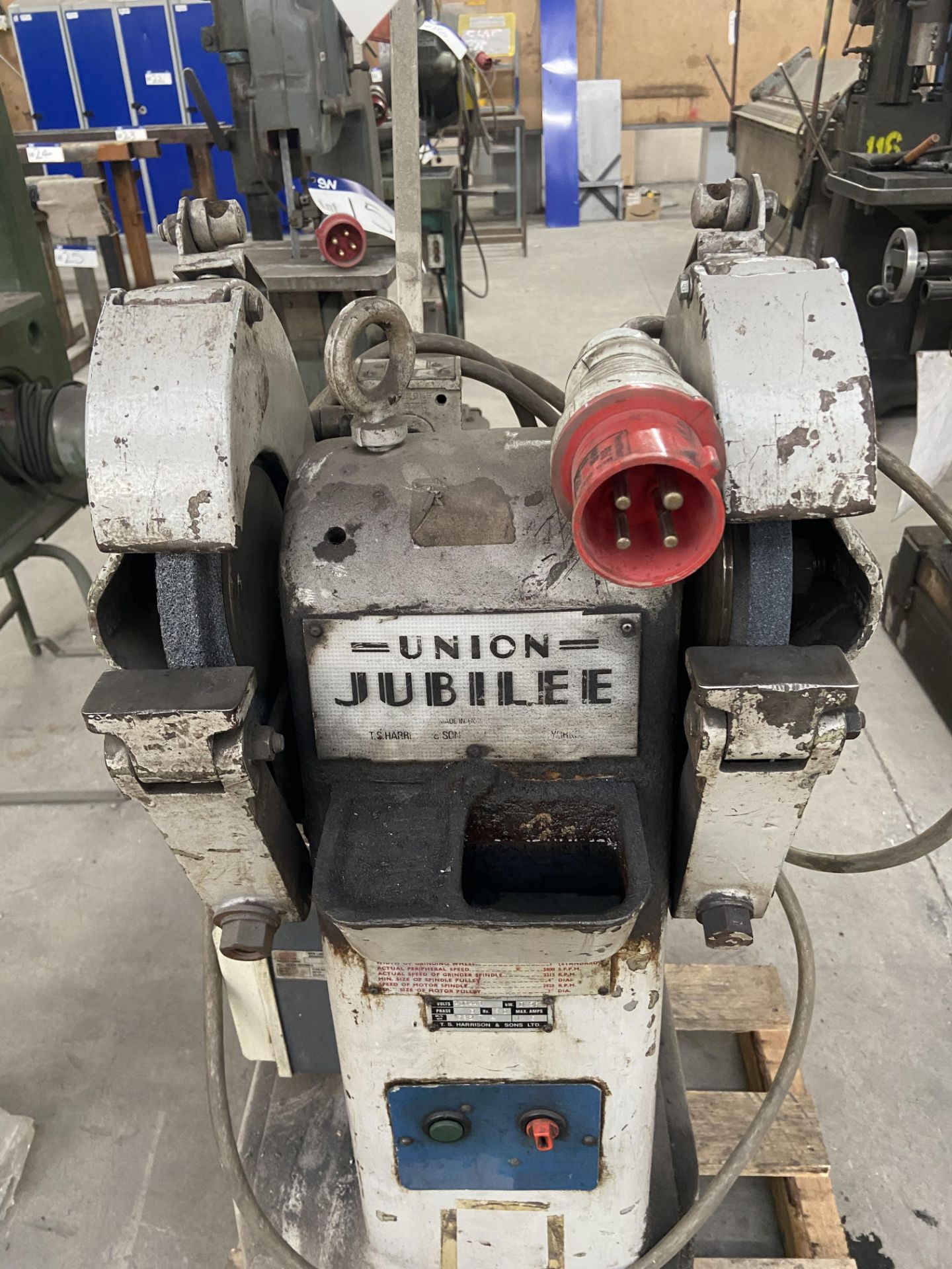 Union Jubilee Double Ended Grinder, with stand Please read the following important notes:- *** - Image 4 of 4