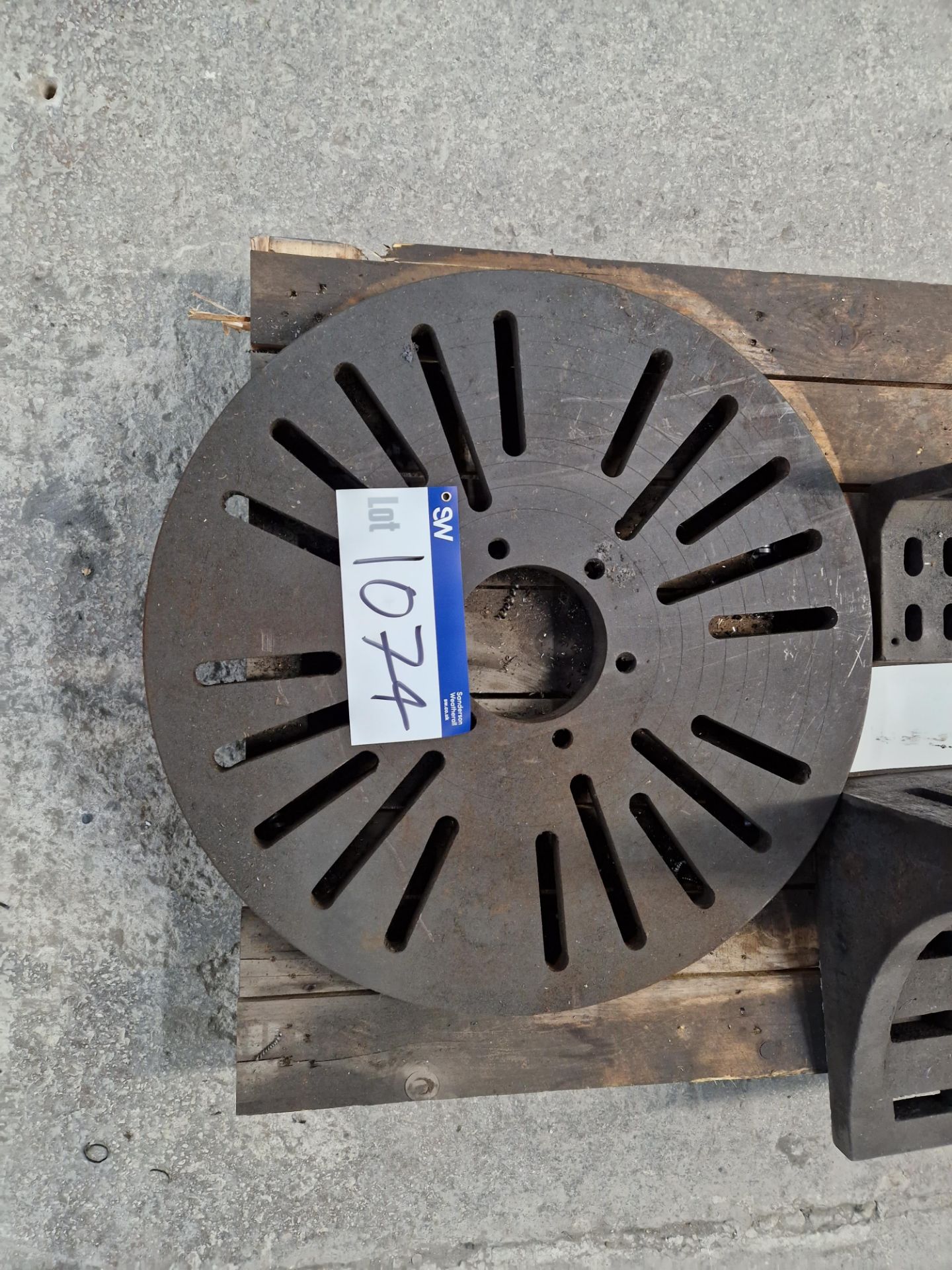 Face Plate, 625mm Diameter Please read the following important notes:- ***Overseas buyers - All lots