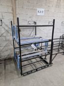Steel Framed 2 Section S Bend Rack, Approx. 1.2m x 1.2m x 1.8m Please read the following important