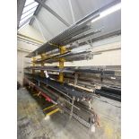 Assorted Steel & Stainless Steel Profile & Tube, on five tiers of one side of stock rack, up to