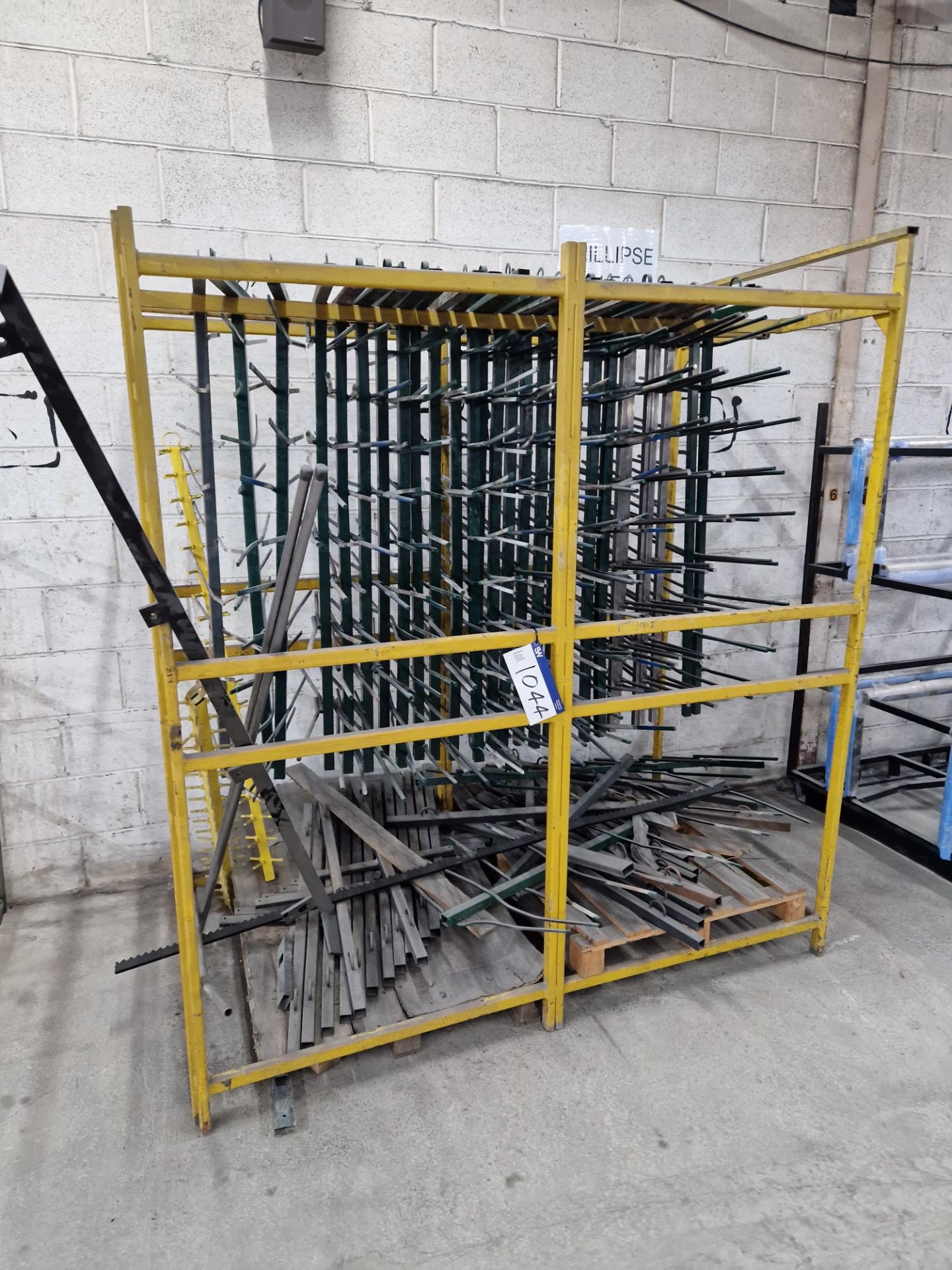 Steel Framed Spray Booth Hanger Rack, Approx. 1.95m x 1m x 2.2m Please read the following